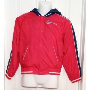 Vintage ST. Louis Cardinals MLB Hoodie Windbreaker Youth L (14-16)